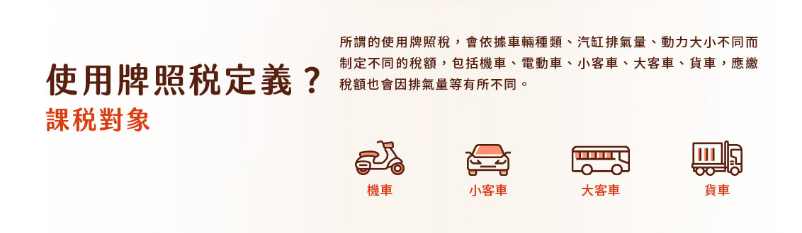使用牌照稅課稅對象