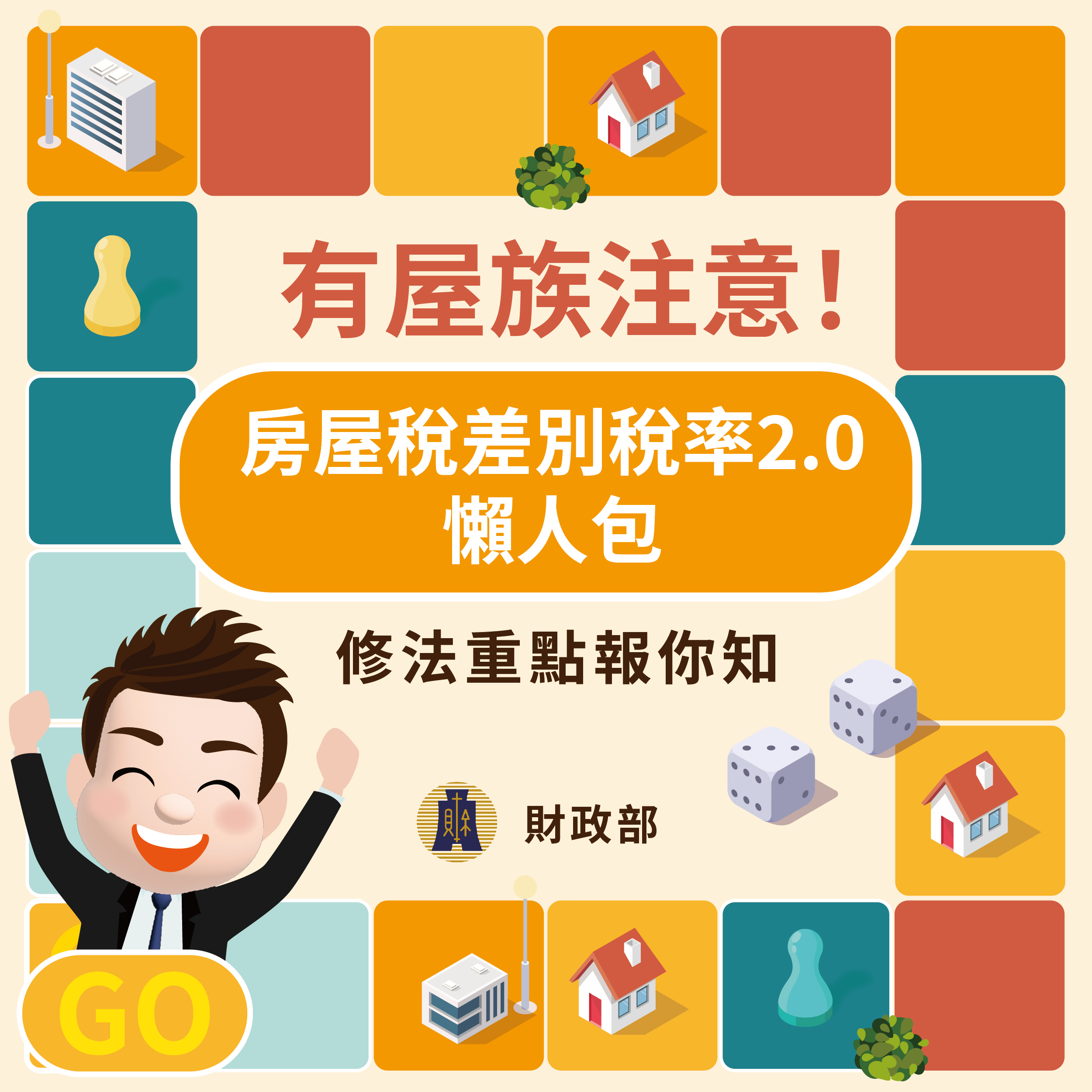 財政部房屋稅2.0懶人包