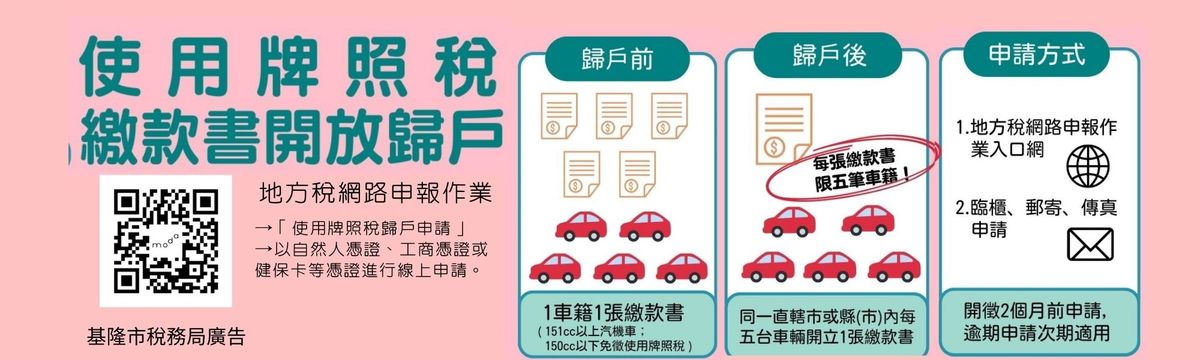 使用牌照稅歸戶